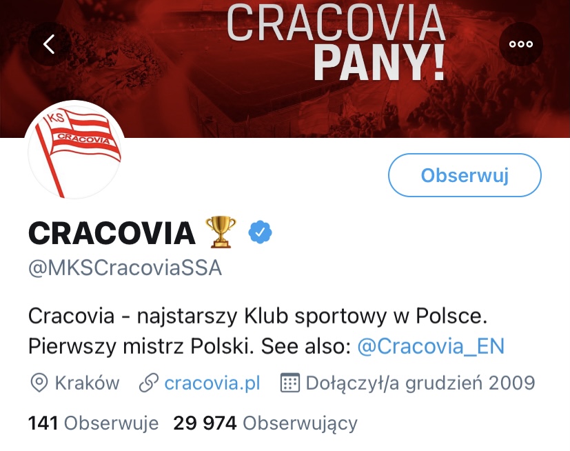 Twitter Cracovia