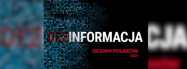 Okładka raportu „Dezinformacja oczami Polaków” 