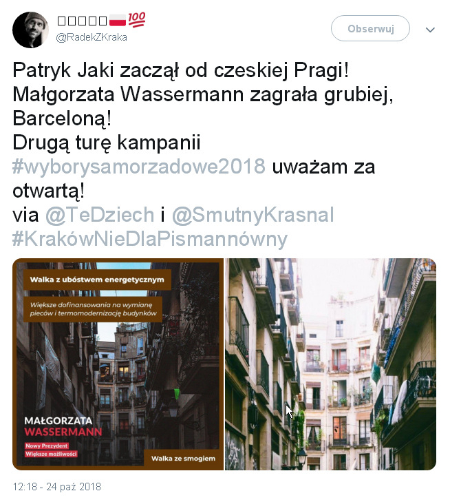 Tweet RadekZKraka