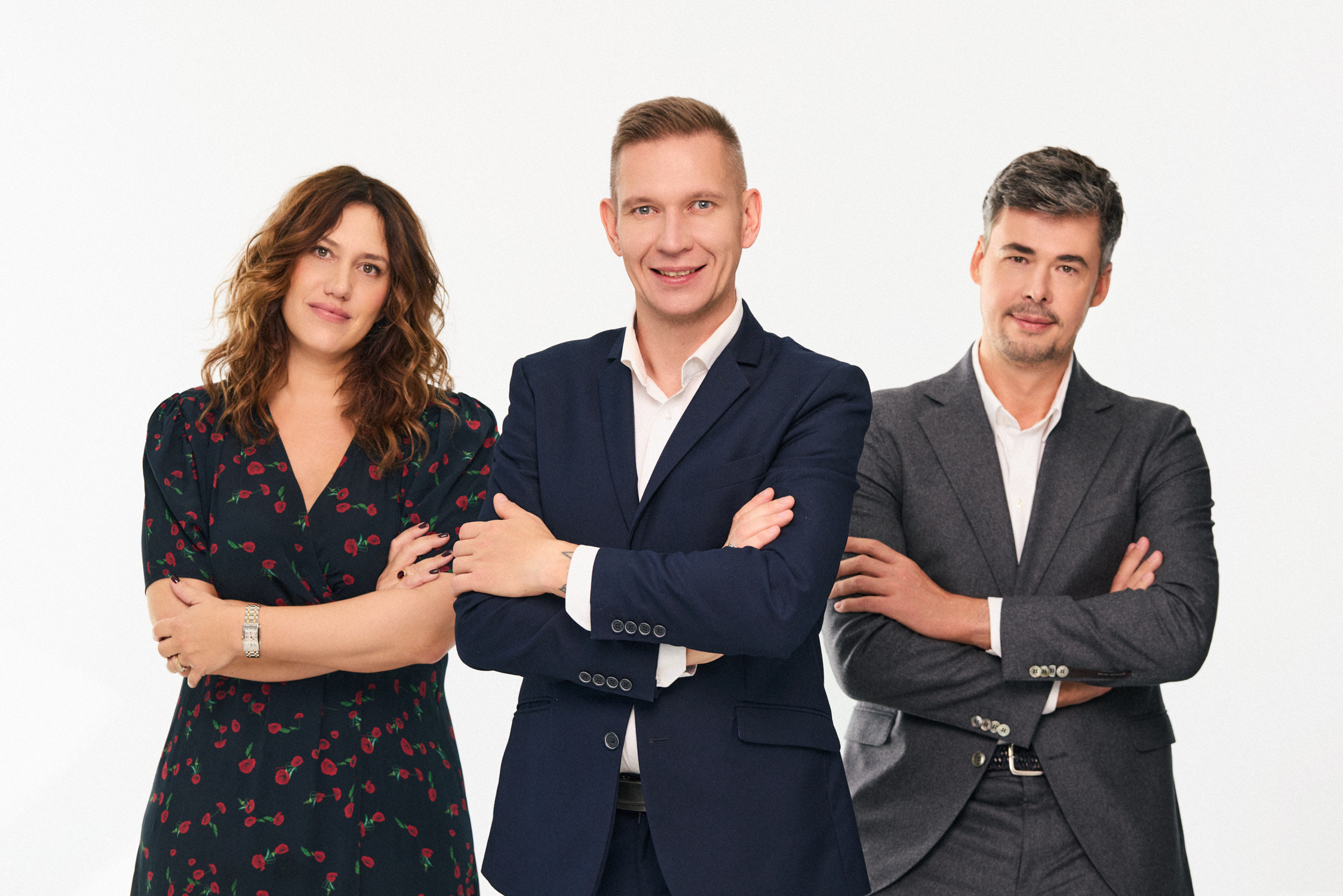 Adrian Słojewski i zarząd Clue PR