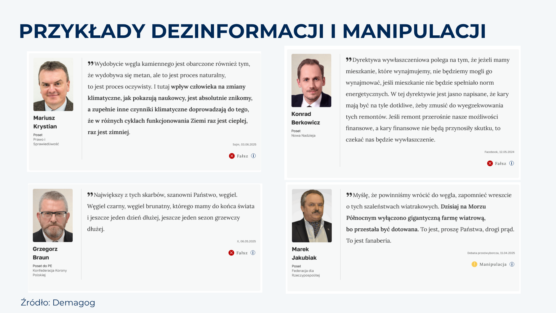 IMM dezinformacja w energetyce