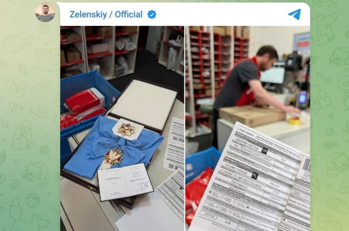Zełenski odsyła Order Orła Białego
