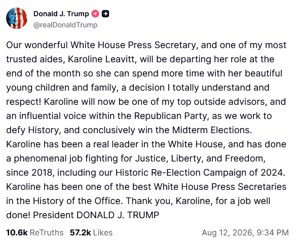 Donald Trump na Truth Social
