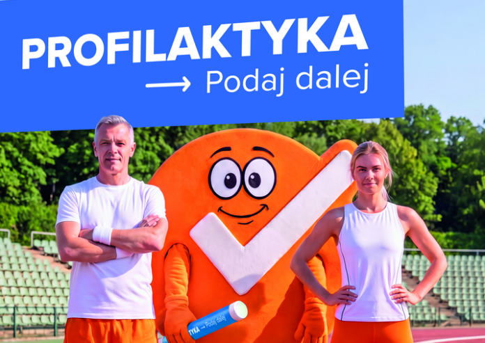 Plakat kampanii społecznej „Profilaktyka – podaj dalej”
