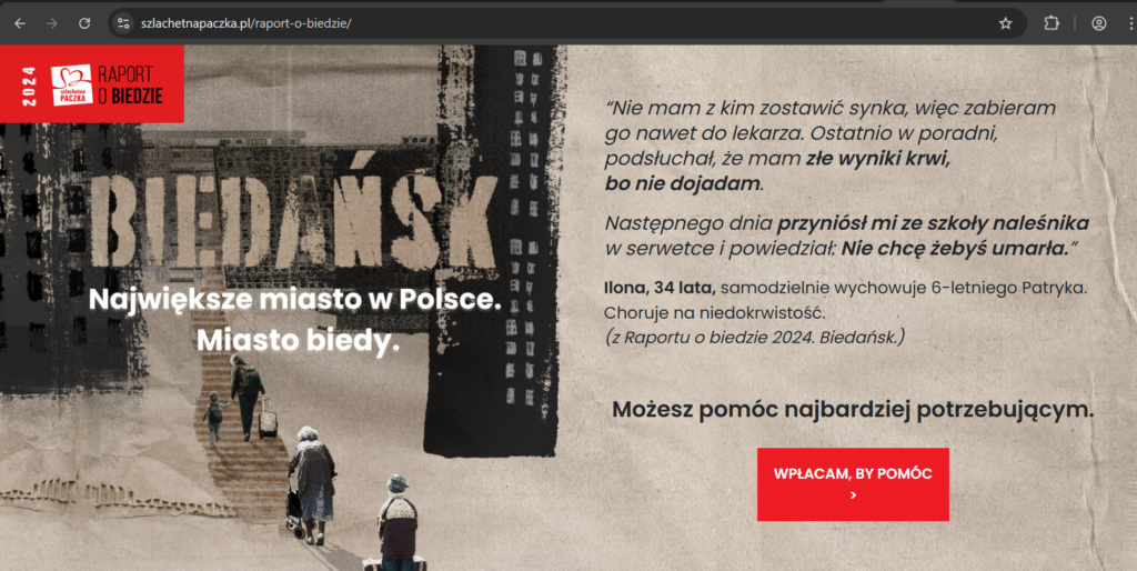 Szlachetna Paczka Raport o biedzie