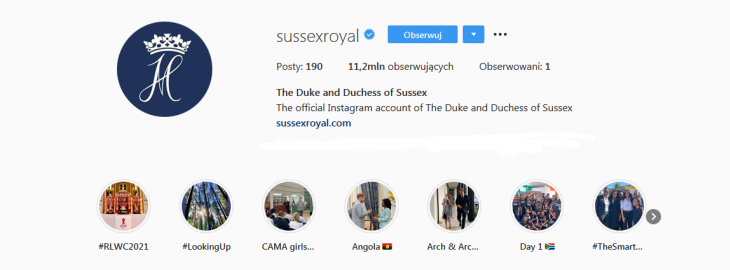 Instagram Sussexroyal